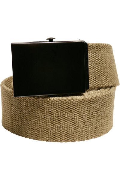 Urban Classics Accessoires Gürtel aus kariertem und einfarbigem Canvas, 2er-Pack