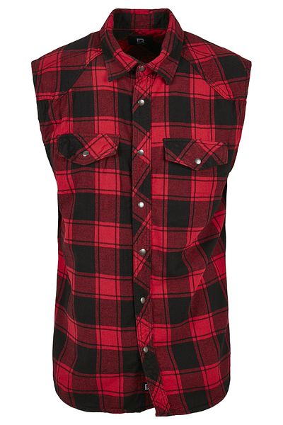 Brandit Herren Checkshirt Sleeveless