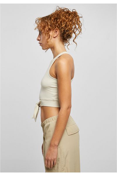 Urban Classics Damen Ladies Cropped Knot Top
