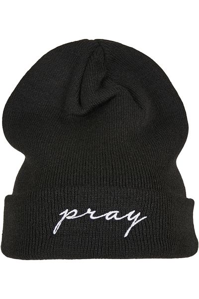 Mister Tee Herren Pray Embroidery Beanie