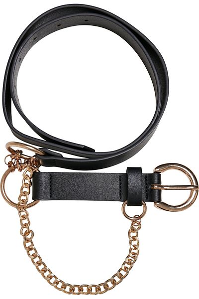 Urban Classics Accessoires Kunstledergürtel mit Kette