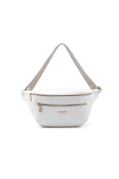 Fossil حقيبة خصر نسائية بيضاء 05FS23K481