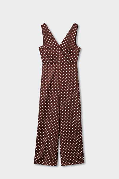 MANGO Kahverengi Kadın Tulum 37032881