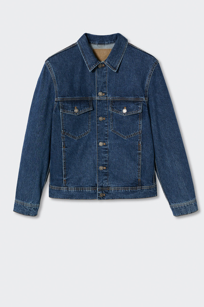 MANGO Man 37012502 Μπουφάν και Μπλέιζερ Σκούρο Μπλε