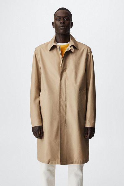 MANGO Man Brauner Herrenmantel 37030031