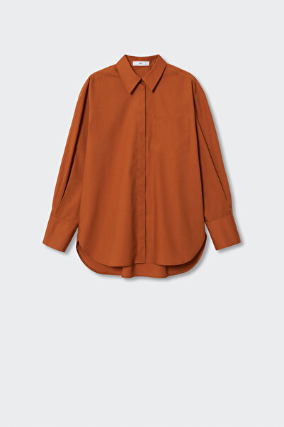 MANGO Woman Piros női ing 37034040