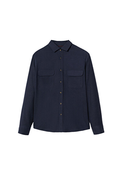 MANGO Man Чоловічі темно-сині гольфи Сорочка