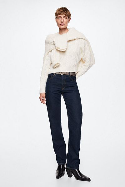 MANGO Woman 37025147 Jeans Open Blue