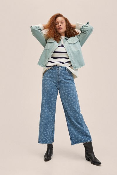 MANGO 27094014 Blugi Medium Blue