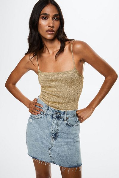MANGO 27049054 Röcke und Shorts Hellblau