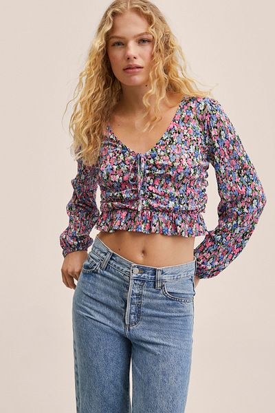 MANGO 27005786 T-Shirts Rosa