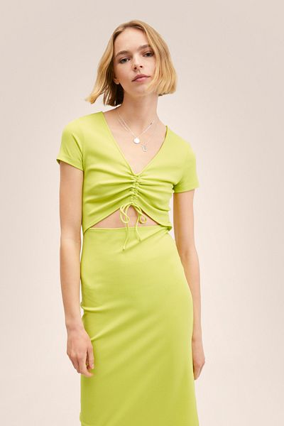 MANGO Woman Rochie Galbenă Pentru Copii