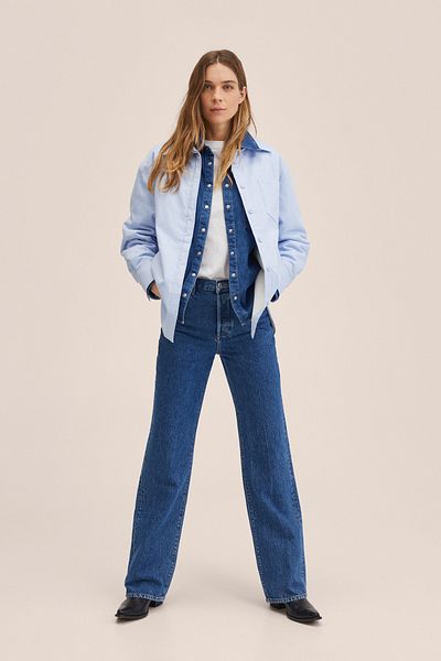 MANGO 27044021 Damen/Mädchen Blau