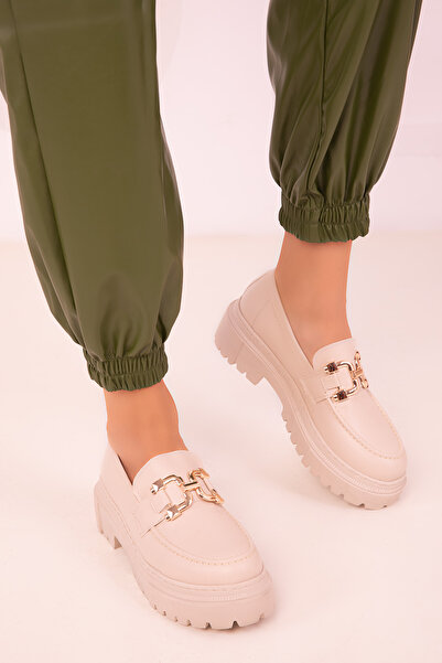 SOHO Beige Women's Casual Shoes 18354