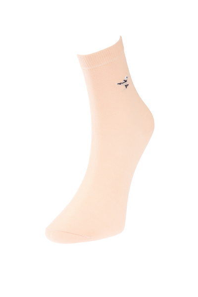 Trendyol Collection Кафяви многоцветни 3 пакета памучни плетени чорапи с бродирани животни THMAW24CO00010