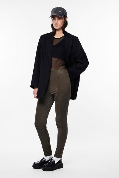 PIECES Strumpfhose Schwarz Oliv Erwachsene