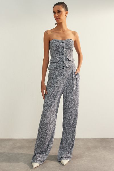 Trendyol Collection Mehrfarbige Paillettenhose TPRAW24PL00021