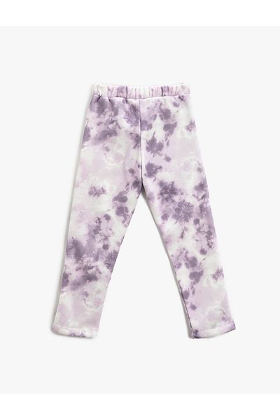 Koton Batik Patterned Sweatpants with Elastic Waist