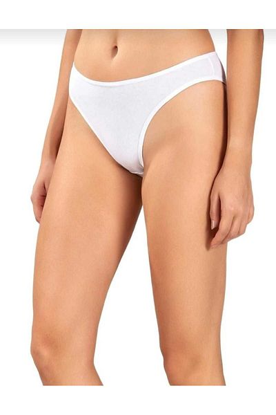 Jiber Chiloți de bikini elastic din bumbac 655, culori mixte de 6&quot;.