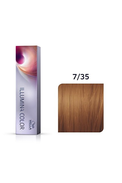 Wella Illumina Color 7/35 Orta Altın Mahagoni Kumral Saç Boyası 60 -ml.. KeyÜ...