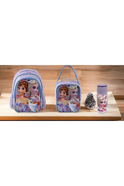 Frozen Primary School Bag - Due Magical, Lunch Box and Water Bottle