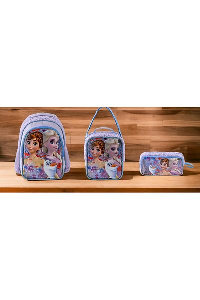 Frozen Primary School Bag Due Magic, Lunch Bag and Pen Holder