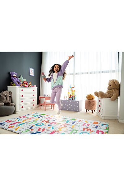 OGGİA Toy Alphabet Premium Oyun Matı / Halısı 140 Cm*195 Cm*12 Mm