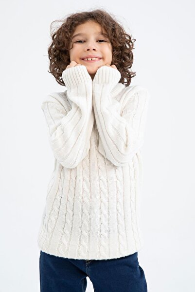DeFacto Boy's Crew Neck Sweater Z2404A623Wn