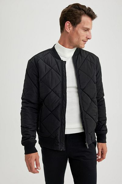 DeFacto Slim Fit College Collar Bomber Lined Coat U4114az23au