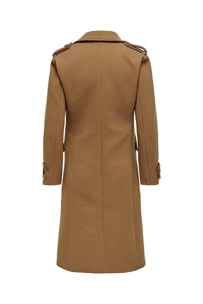 ONLY ONLEMMA FITTED LONG COAT OTW Double Breasted Collar Coat