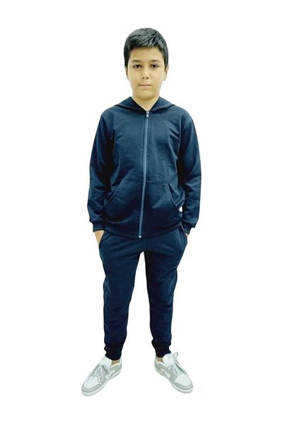 Uniquerrs Σετ παιδική φόρμα Unisex - Φερμουάρ, Κουκούλα, Lycra, Βαμβάκι