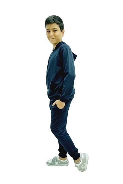 Uniquerrs Σετ παιδική φόρμα Unisex - Φερμουάρ, Κουκούλα, Lycra, Βαμβάκι