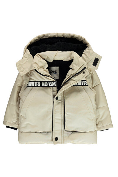 Civil Boys Erkek Çocuk Kapüşonlu Mont 2-5 Yaş Taş