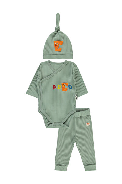 Civil Baby 3 részes babakészlet 3-9 hónapos puha zöld