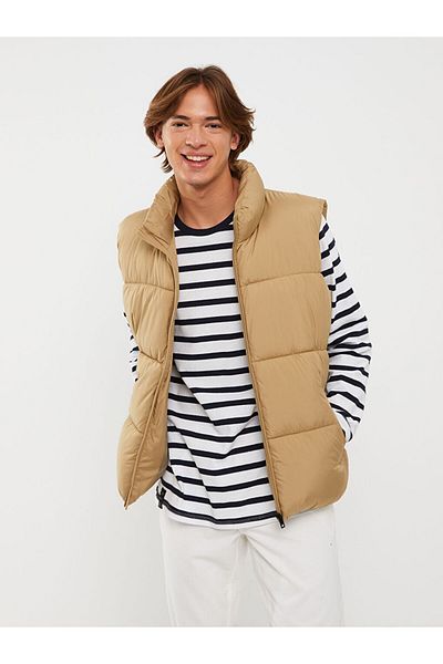 LC Waikiki Standard Mold Stand Collar Men's Puffer Vest