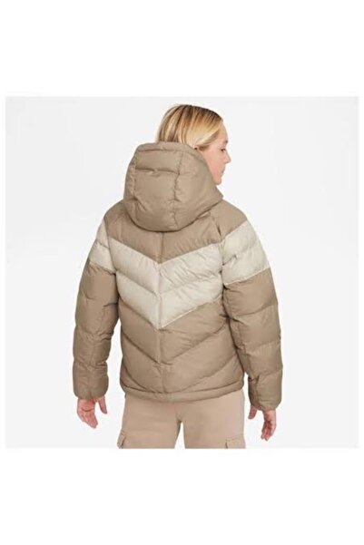 Nike Çocuk Kapüşonlu mont Bej Unisex DX1264-247
