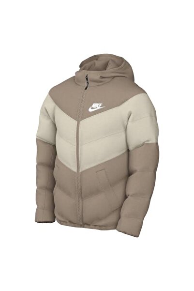 Nike Çocuk Kapüşonlu mont Bej Unisex DX1264-247
