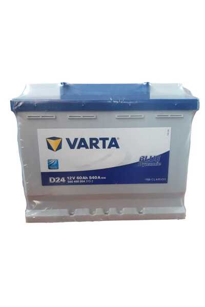 Varta D24 12V 60 Ah Blue Dynamic Akü 2025 Tarihlidir