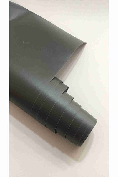 Baskı Madeni Yapışkanlı Mat Folyo- Antrasit Gri