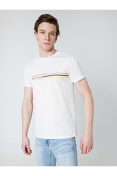 Loft 2032205 Front Sure Rider Written T-shirt - - White - S - St06197-white-s