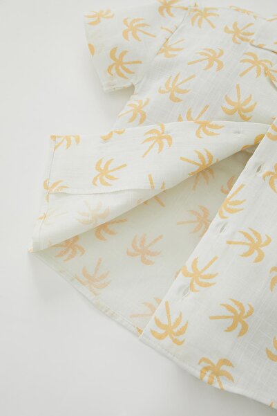 DeFacto Baby Boy Pálmafa mintás rövid ujjú ing