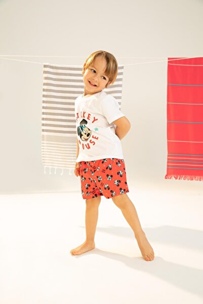 DeFacto Baby Boy Disney Mickey & Minnie póló és úszónadrág szett