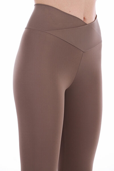 TREND34 Dámské sportovní legíny Mink Cross Belted Recovery – velikost 1