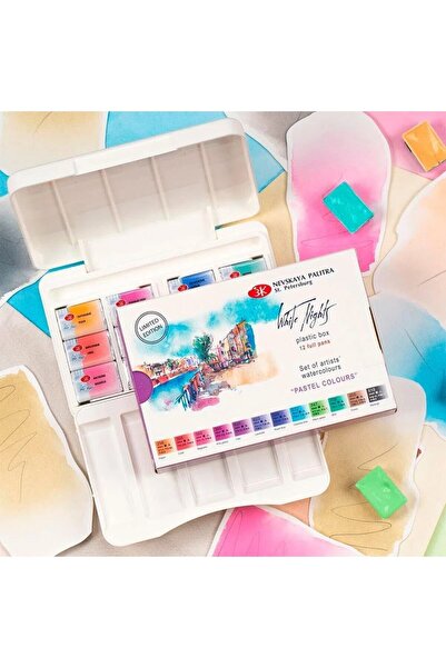 ST. PETERSBURG St.petersburg White Nights Artist Suluboya Seti 12 Renk Pastel...