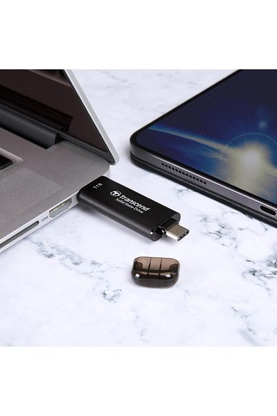 Transcend TS1TESD310C 1TB, External SSD, ESD310C,USB 10Gbps, Type C/A, Black