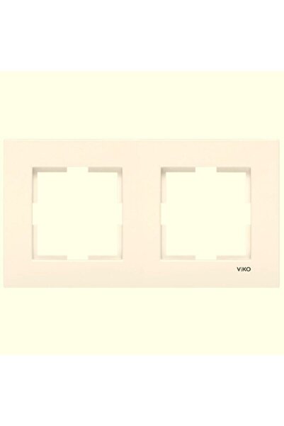 VİKO Karre Cream Double Horizontal Frame