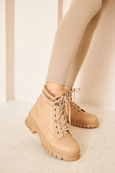 AlbiShoes Αντιολισθητική σόλα Ψυχρή αδιάβροχη γυναικεία μπότα με κάλτσες Μπότες Χειμερινές μπότες
