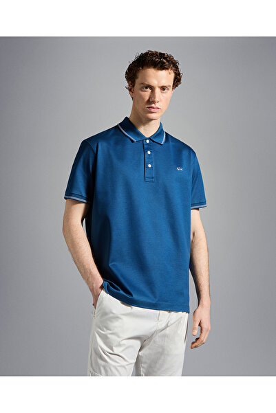 PAUL&SHARK MEN'S KNITTED POLOSHIRT C.W. COTTON