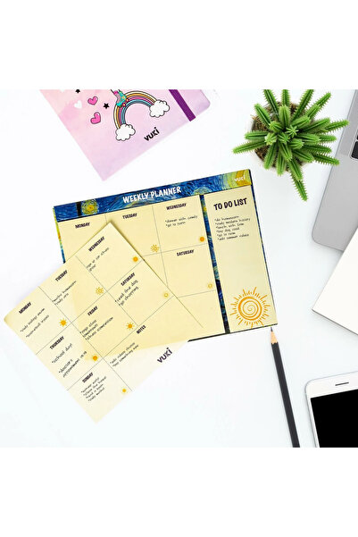 Şeker Ofisi Desktop Weekly Planner Notebook Van Gogh