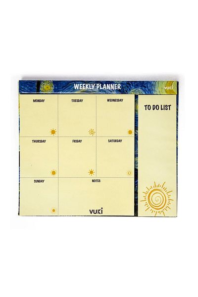 Şeker Ofisi Desktop Weekly Planner Notebook Van Gogh